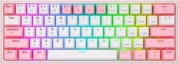 Фото Redragon Fizz Pro White/Pink Bluetooth/USB (K616RGB-PRO)