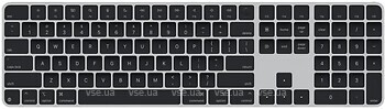 Фото Apple Magic Keyboard with Touch ID and Numeric Keypad Bluetooth Black (MXK83LB/A)