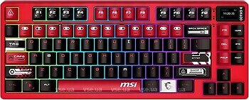 Фото MSI Forge GK600 W Formula Red Bluetooth/USB