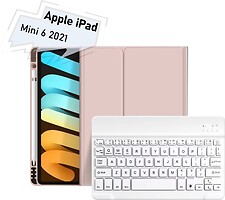 Фото BeCover Smart Keyboard for iPad Mini 6 2021 Pink Bluetooth (712990)