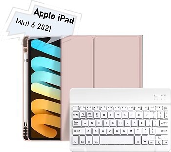 Фото BeCover Smart Keyboard for iPad Mini 6 2021 Pink Bluetooth (712990)