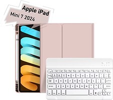 Фото BeCover Smart Keyboard for iPad Mini 7 2024 Pink Bluetooth (712996)