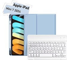 Фото BeCover Smart Keyboard for iPad Mini 7 2024 Light Blue Bluetooth (712995)