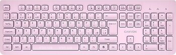 Фото Canyon HKB-W01 Pink USB (CNS-HKBW01P)