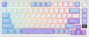 Фото RK Royal Kludge M75 Wireless Gaming Keyboard Taro Milk Bluetooth/USB (RK-M75UARUENG-CHP-BS-TM)