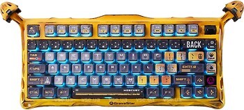 Фото GravaStar Mercury K1 Pro Battle-Worn Yellow Bluetooth/USB (GSK1PRO_YLW)