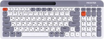 Фото Maxxter KBW-02G-UA White/Grey USB