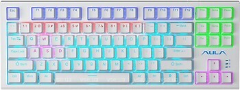 Фото Aula F3032 KRGD Red White USB (6948391204680)