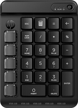 Фото HP 435 Programmable Wireless Keypad Black Bluetooth (7N7C3AA)