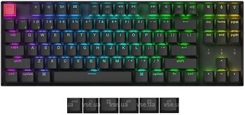 Фото Keychron K8 QMK Wireless Mechanical Keyboard Version 2 Black Bluetooth/USB (K8X-H3)