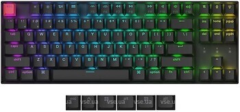 Фото Keychron K8 QMK Wireless Mechanical Keyboard Version 2 Black Bluetooth/USB (K8X-J3)