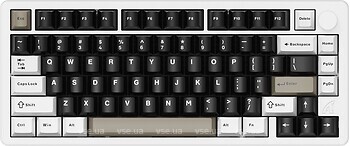 Фото Attack Shark X86 Full Aluminum Keyboard Milk White Bluetooth/USB (AS-6972792470450-MW)