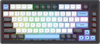 Фото Redragon K732WLB-RGB-PRO Uranus Pro Black/White Bluetooth/USB
