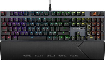 Фото Asus ROG Strix Scope II NX Snow V2 Black USB (90MP03XF-BKUA20)