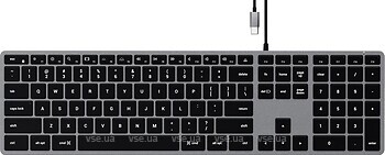 Фото Satechi Slim W3 Backlit Space Gray USB (ST-UCSW3M)