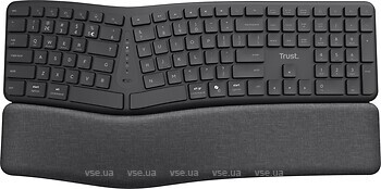 Фото Trust Keyra Ergonomic Black Bluetooth/USB