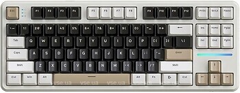 Фото Attack Shark X87 Linear Strawberry Switch Cheese White Bluetooth/USB (AS-6972792471471-CW)