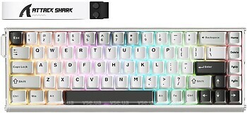 Фото Attack Shark X68MAX HE Magnetic Switch Star White USB (X68MAXSW_AS)