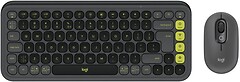 Фото Logitech POP Icon Combo Graphite/Green Bluetooth (920-013140)
