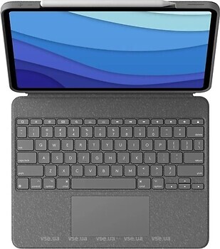 Фото Logitech Combo Touch Keyboard for iPad Pro 12.9 5th Gen Grey (920-010097)