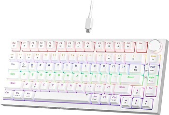 Фото Newmen GM326 Gaming Keyboard White Bluetooth/USB