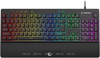 Фото Rampage Simula RGB Macro Black USB (KB-GX65)