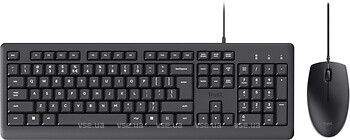 Фото Trust Wired Keyboard And Mouse Set Black USB (23970)