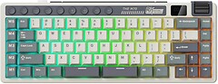 Фото RK Royal Kludge M70 Beige Switch Cyan Purple Bluetooth/USB (RK-M70-CYANPRP-BEGSW-US)