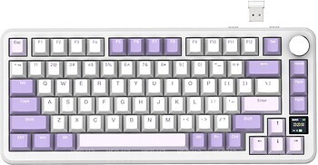 Фото Attack Shark X85 Pro Linear Blueberry Switches Lavender Bluetooth/USB (X85PROL_AS)