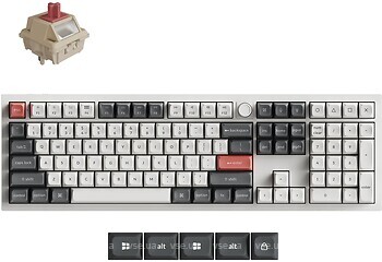 Фото Keychron Q6 Ultra White Bluetooth/USB (Q6U-P1)