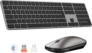 Фото Meetion iKey C230 Wireless Office Combo Space Gray Bluetooth/USB