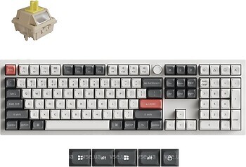 Фото Keychron Q6 Ultra White Bluetooth/USB (Q6U-P4)