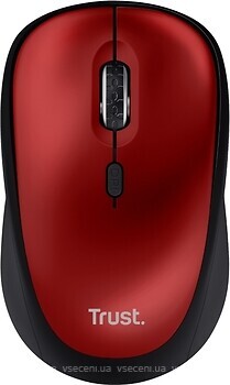 Фото Trust Yvi+ Silent Wireless Mouse Red USB (24550)
