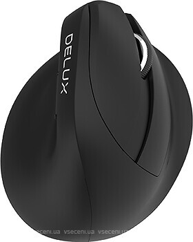 Фото Delux M618Mini Vertical Mouse Black Bluetooth/USB