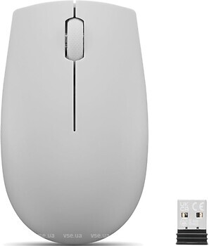 Фото Lenovo 300 Wireless Compact Mouse Arctic Grey USB (GY51L15678)