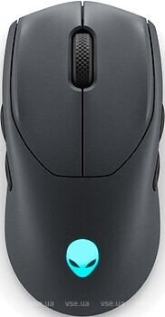 Фото Dell Alienware Tri-Mode Wireless Gaming Mouse-AW720M Dark Side of the Moon Bluetooth/USB (545-BBDN)