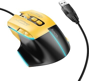 Фото Hoco GM31 Overlord Luminous Black/Yellow USB
