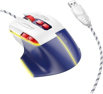 Фото Hoco GM31 Overlord Luminous White/Blue USB