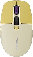 Фото Canyon MW-26 LCD Silent Dual Mode Wireless Yellow Bluetooth/USB