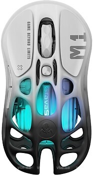 Фото GravaStar Mercury M1 Pro White/Black Bluetooth/USB (GRAVASTARM1PRO_GBLK)