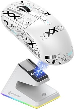 Фото Attack Shark X6 Tape White Bluetooth/USB
