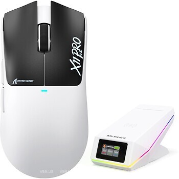 Фото Attack Shark X11 Pro V2 White/Black Bluetooth/USB