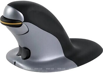 Фото Fellowes Penguin Vertical Mouse Medium Black Bluetooth, USB (9894701)