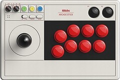 Фото 8BitDo Arcade Stick Truxton Steam Bundle White (RET00466)