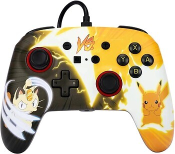 Фото PowerA Enhanced Wired Controller Meowth Pikachu