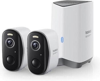 Фото Baseus Security N1 Plus Outdoor Camera 2K 2-Cam Kit (S0TY002132)
