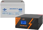 Фото LogicPower LPM-PSW-1500VA Black + LPM-MG 12V 100Ah (29698)