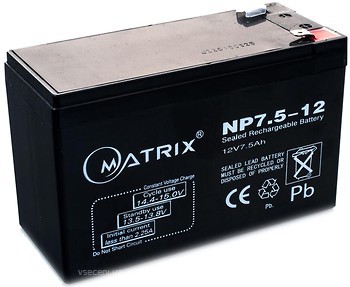 Фото Matrix 12V 7.5Ah (NP7.5-12)