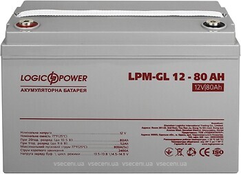 Фото LogicPower LPM-GL 12-80AH (LP15267)