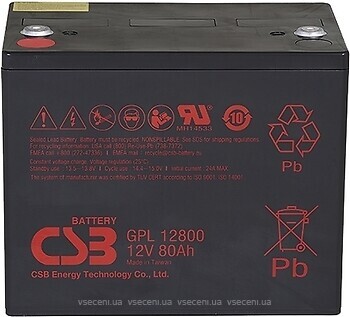 Фото CSB 12V 80Ah (GPL12800)